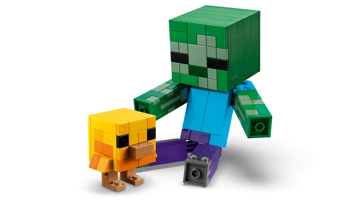 LEGO Minecraft Chicken Jockey (21582) | Minecraft Building Set for Ages 8+