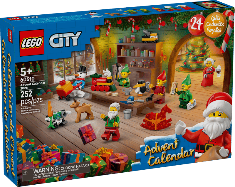 LEGO City 2026 Advent Calendar – 24-Day Holiday Countdown Building Set (Ages 5+, 336 Pieces) (60510)