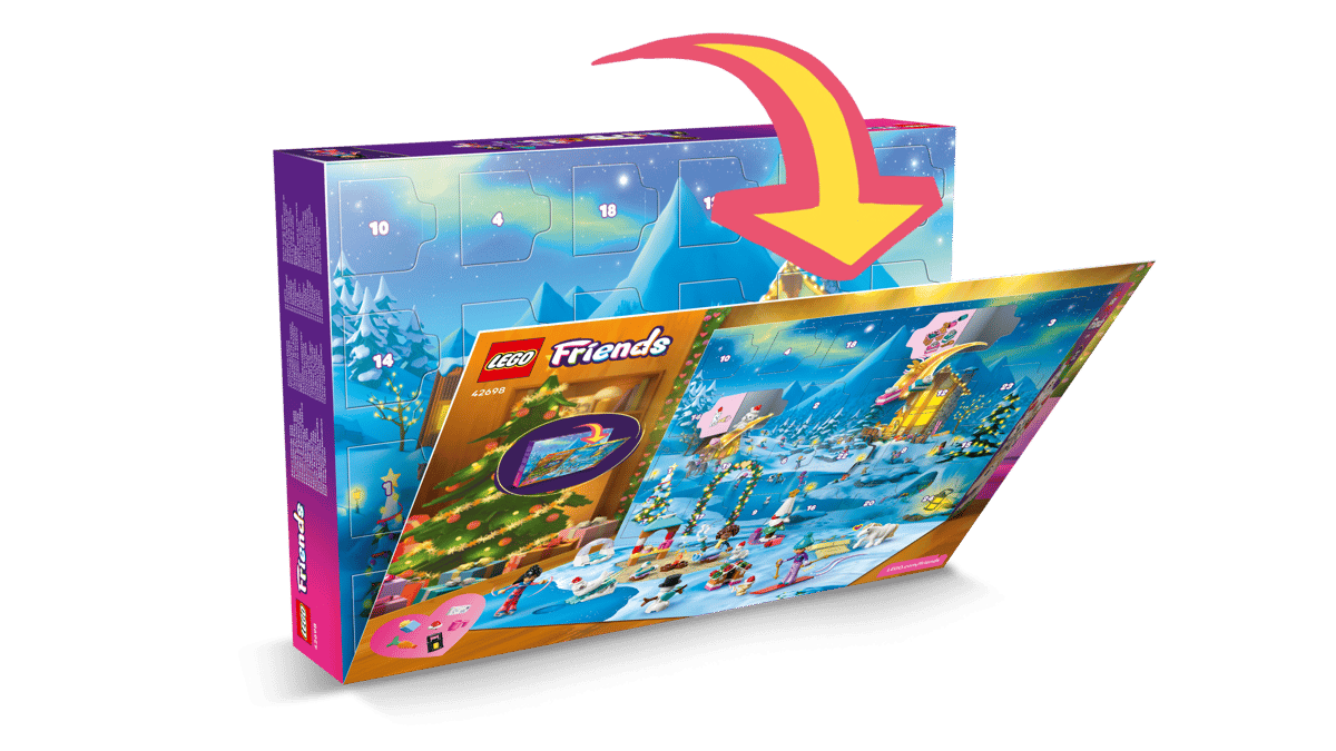 LEGO Friends 2026 Advent Calendar – 24-Day Holiday Countdown Building Set (Ages 6+, 336 Pieces) (42698)