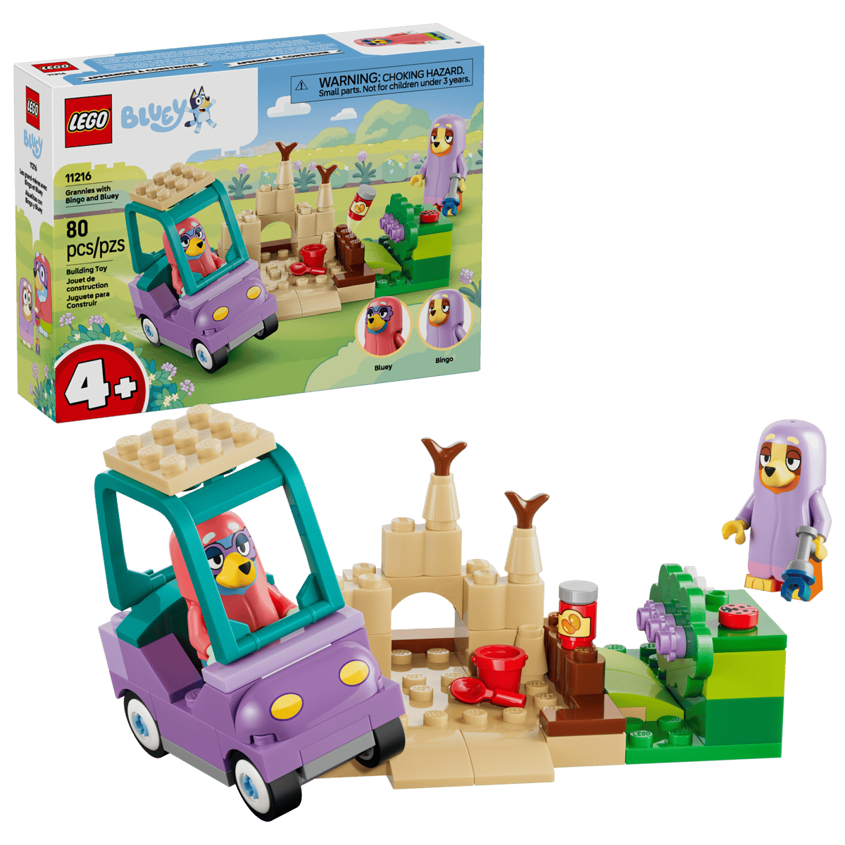 LEGO Bluey Grannies with Bingo and Bluey (11216) | Bluey Building Set for Ages 4+