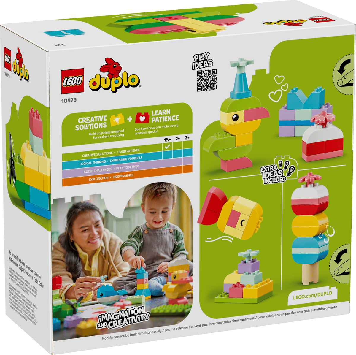 LEGO DUPLO Classic Colourful Creative Box (10479) | DUPLO Classic Building Set for Ages 2+