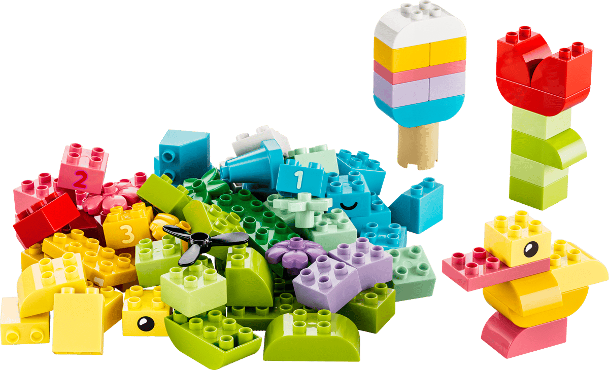 LEGO DUPLO Classic Colourful Creative Box (10479) | DUPLO Classic Building Set for Ages 2+