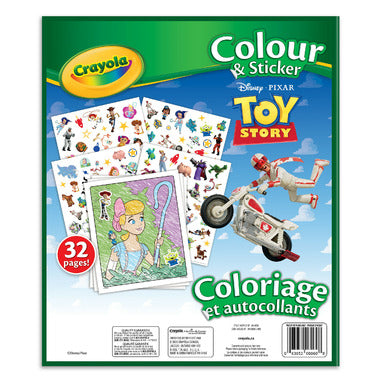 Crayola Toy Story Colouring & Sticker Book – 32-Page Activity Book for Kids