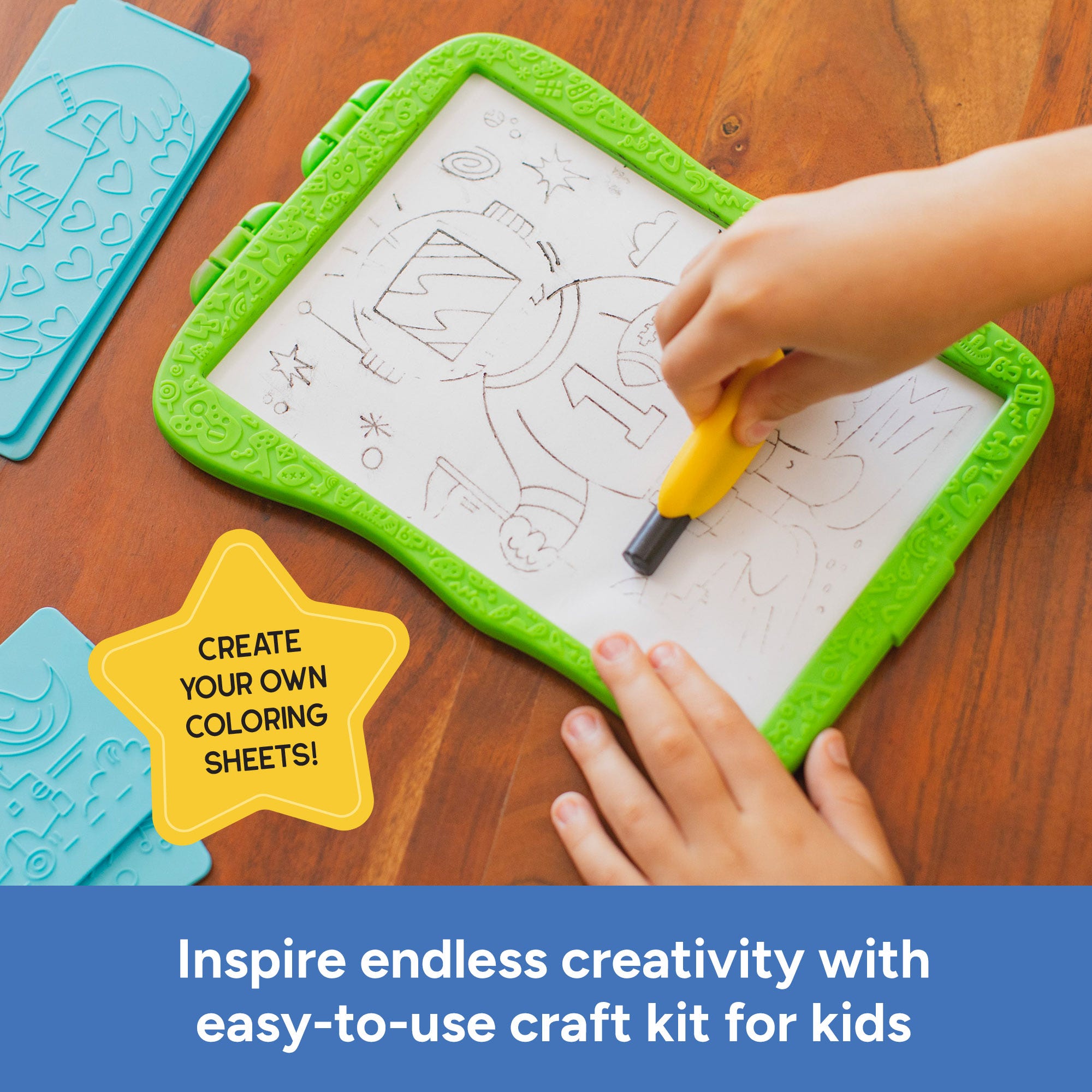 Educational Insights Character Design Studio – Mix-and-Match Rubbing Plate Character Creator (Ages 6+)