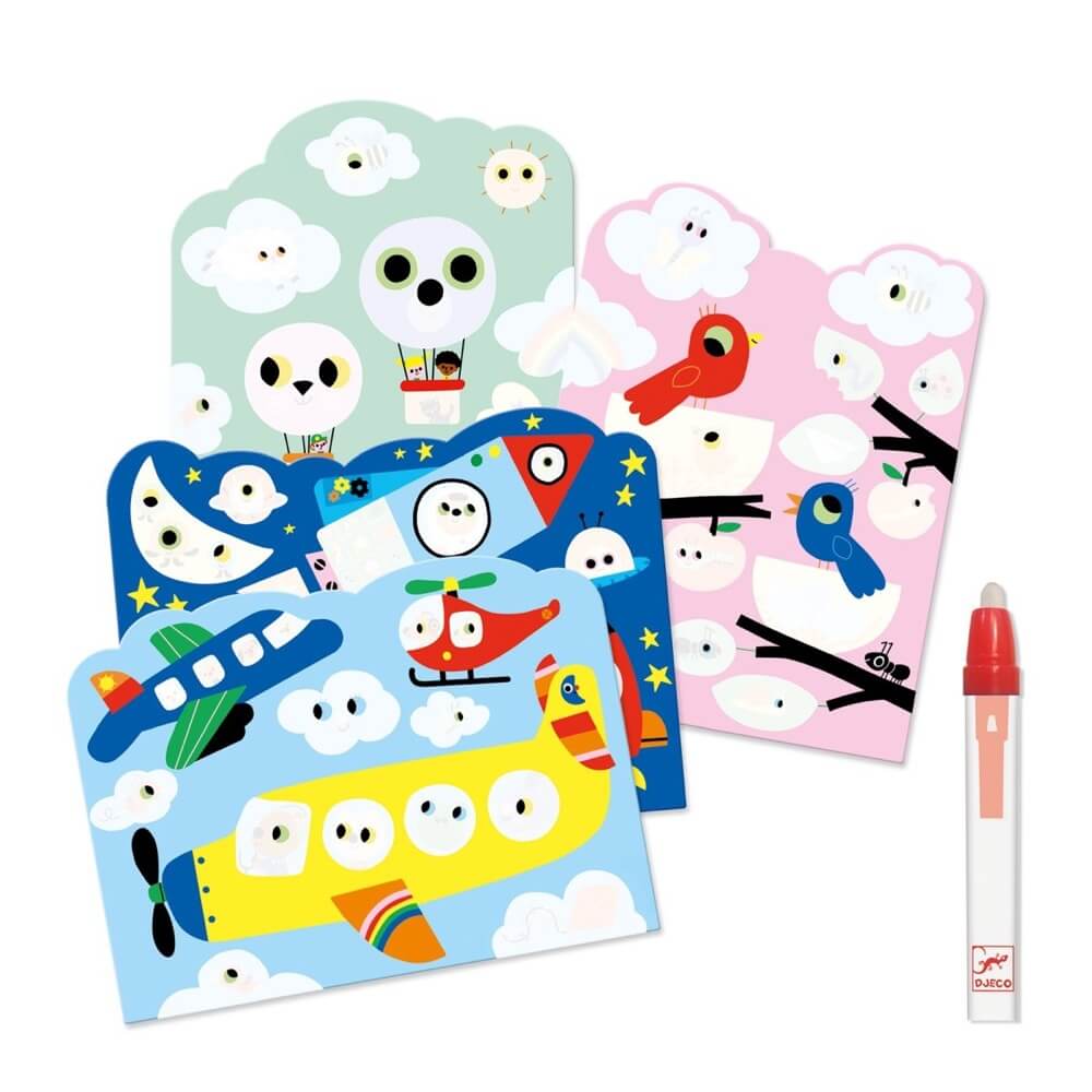 Djeco Magic Colouring Hidden in the Sky