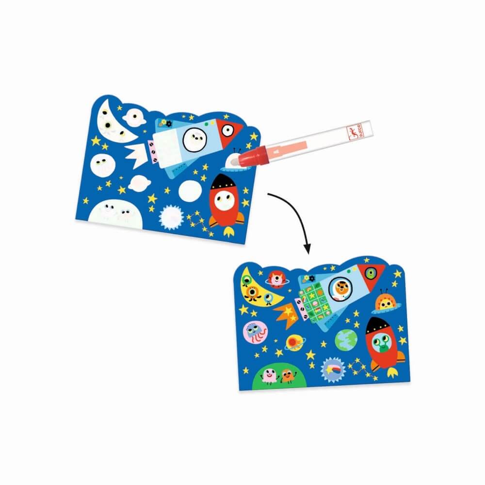 Djeco Magic Colouring Hidden in the Sky