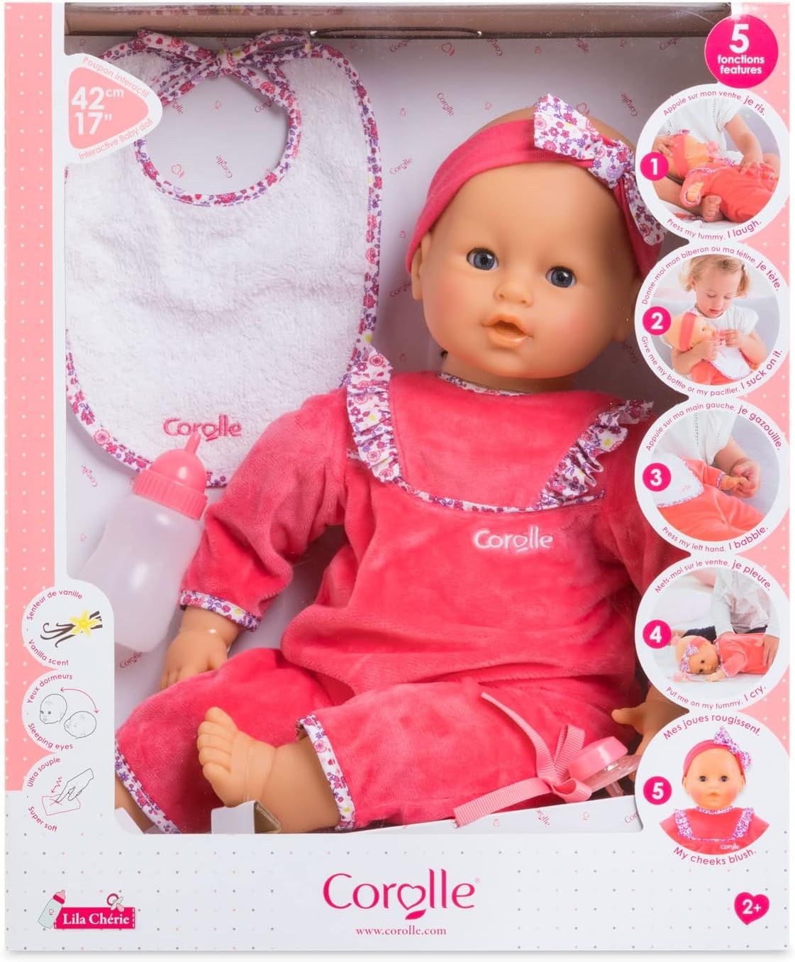 Corolle Lila Cherie Interactive 17" Baby Doll