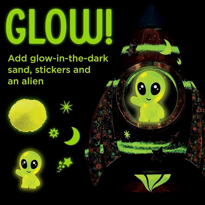 Creativity for Kids Glow in the Dark Sand Art Rocket