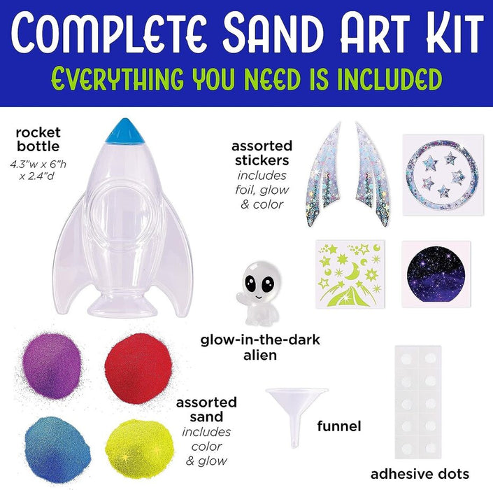 Creativity for Kids Glow in the Dark Sand Art Rocket