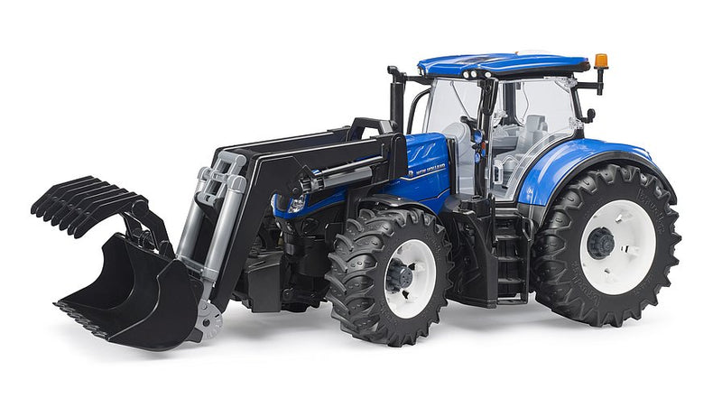 Bruder New Holland T7.340 Tractor with Front Loader – 1:16 Farm Toy with Bucket Attachment (Ages 4+)
