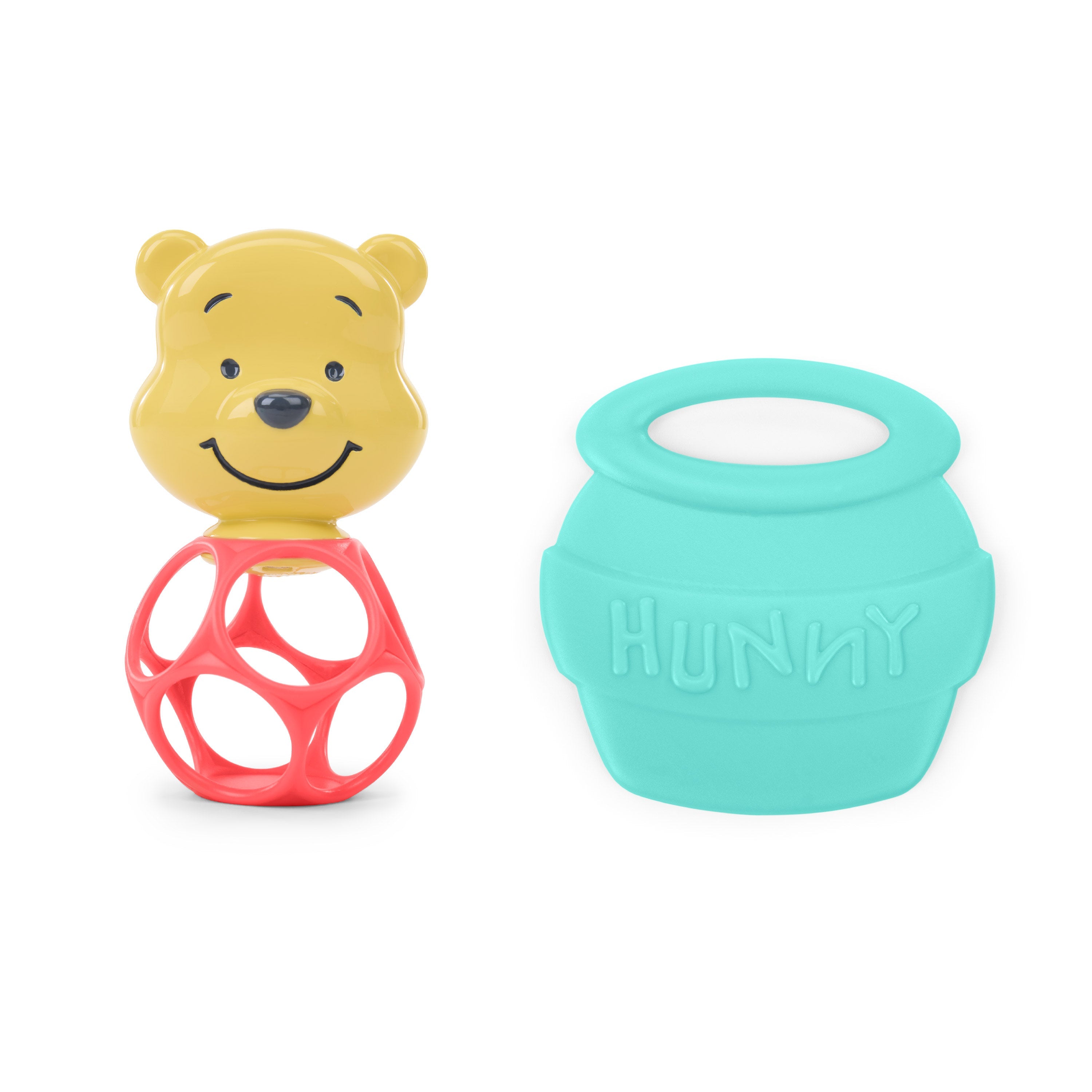Bright Starts Baby Pooh 2 Pack Oball & Honey Pot Teether