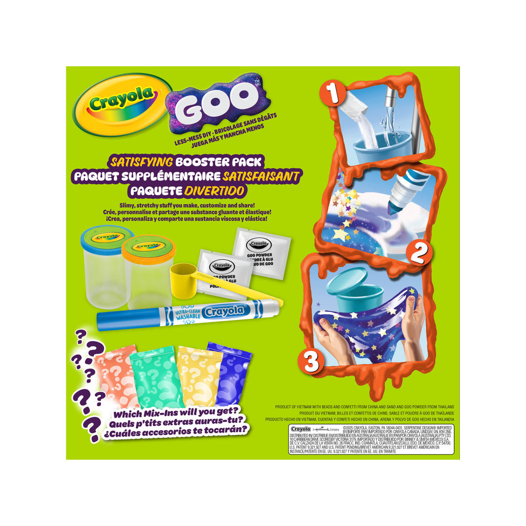 Crayola Goo Satisfying Booster Pack – Sensory Slime & Texture Refill Kit for Kids