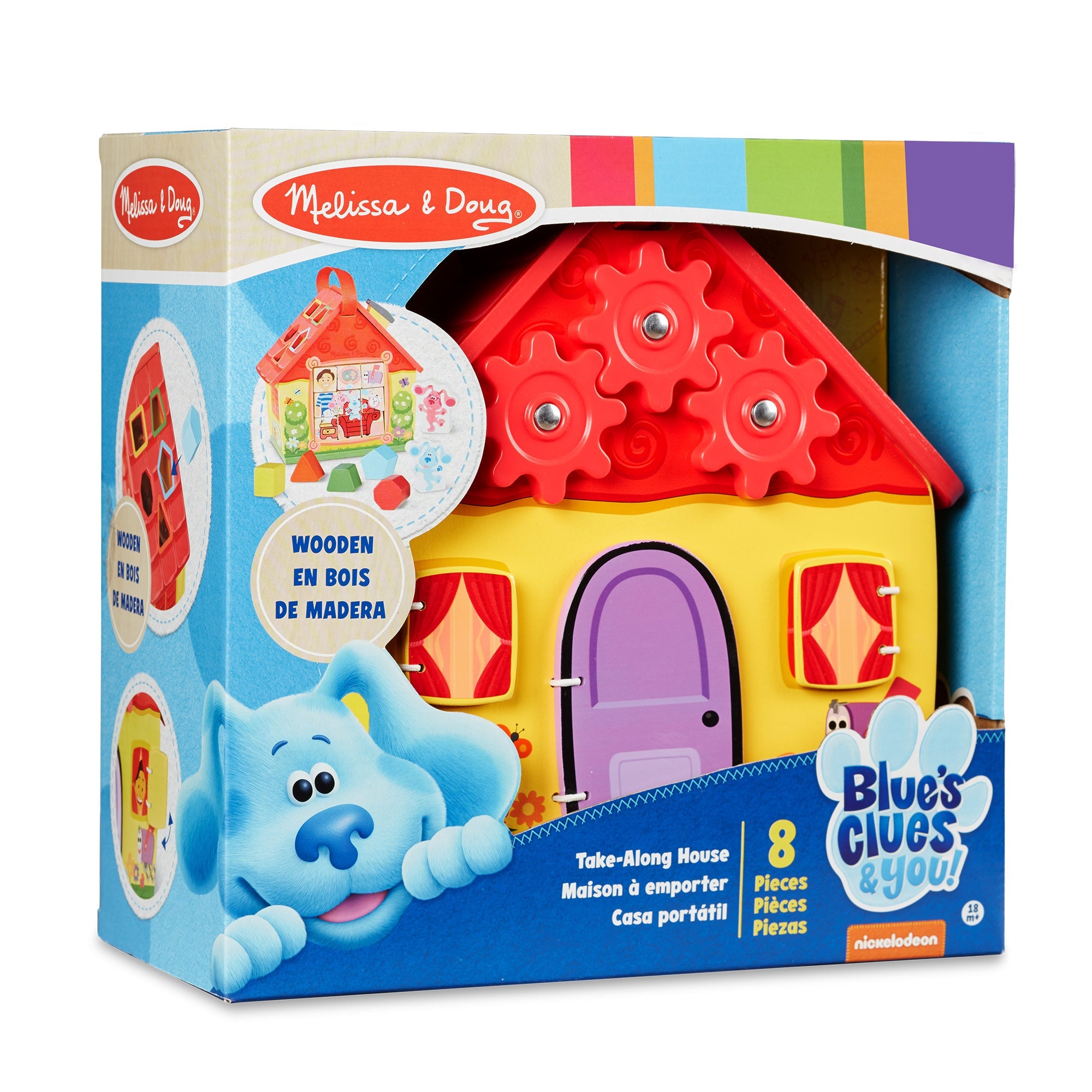 Melissa & Doug Blues Clues and You Wooden Take-Along House