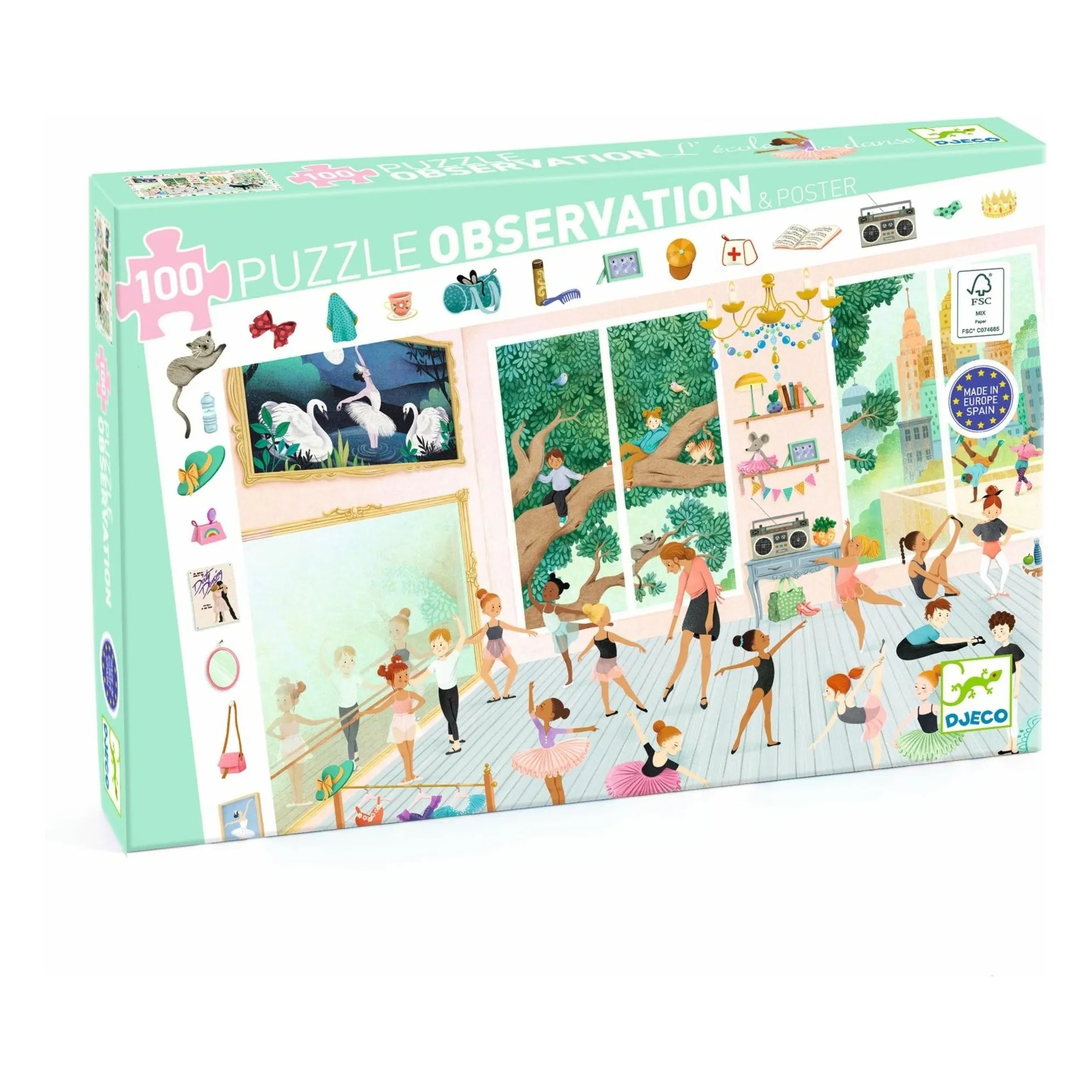 Djeco Observation Puzzle The Dance School (100 pcs)