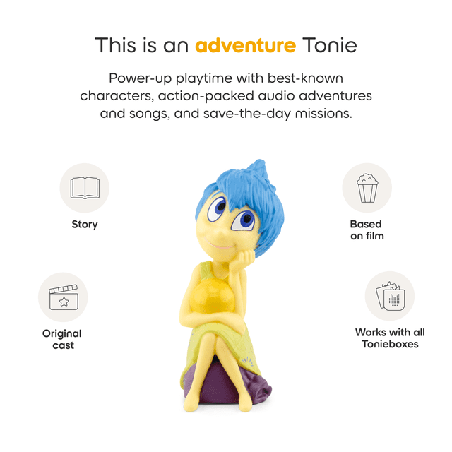 Tonies Disney Inside Out 1 & 2 – Screen-Free Audio Tonie Figure with Stories & Songs for Kids (Ages 1+)