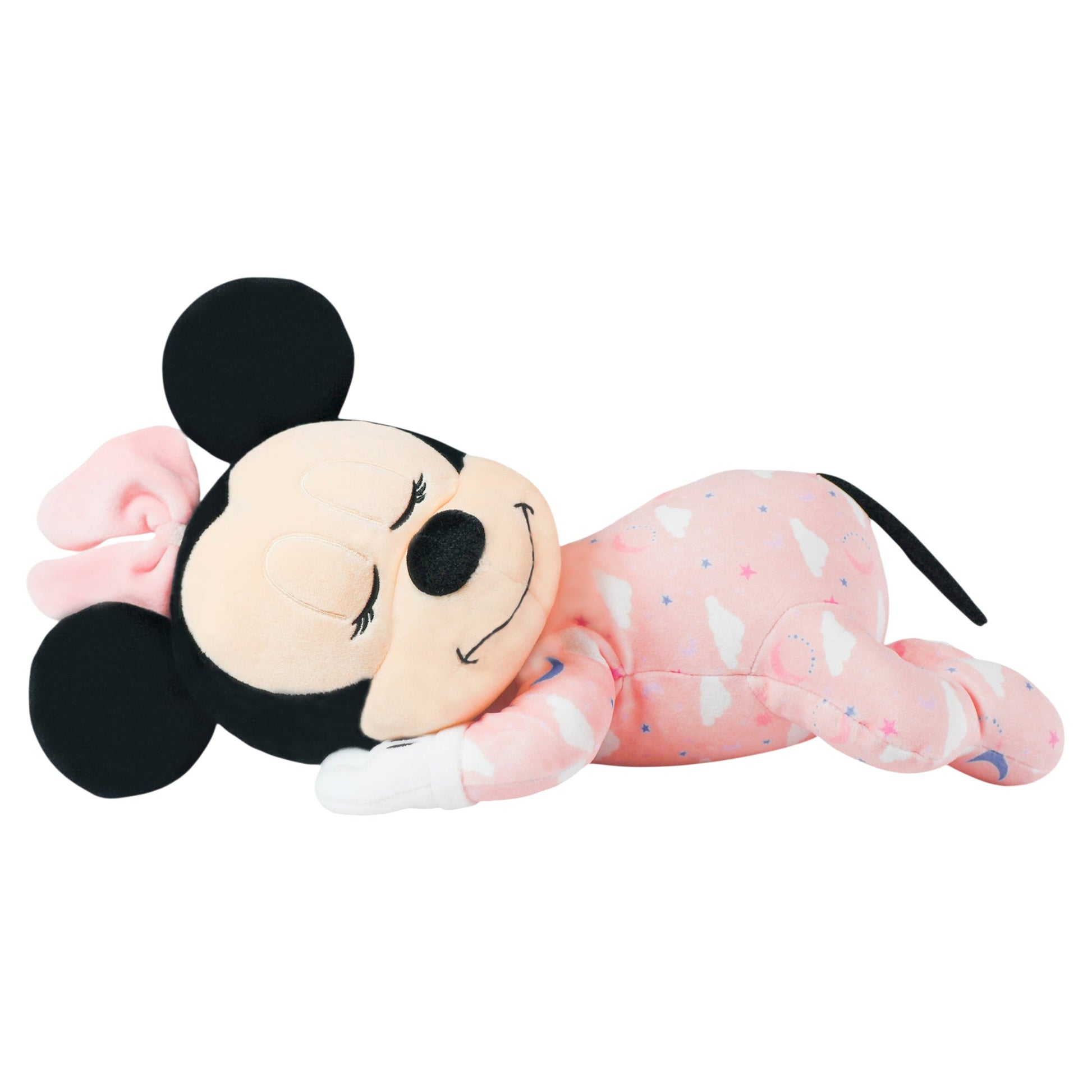 Disney Minnie Mouse Sleeping Baby Plush – Minnie in Pyjamas Soft Newborn Toy