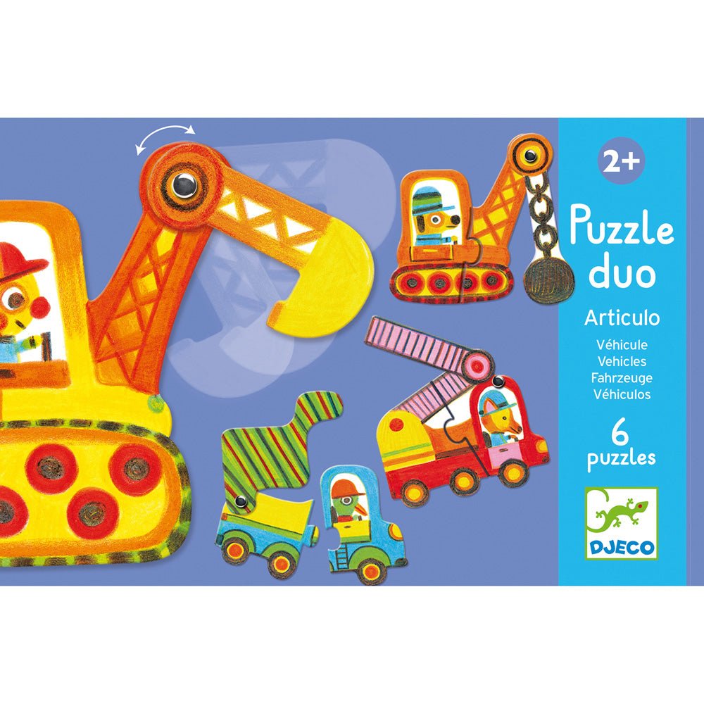 Djeco Puzzle Duo Vehicles