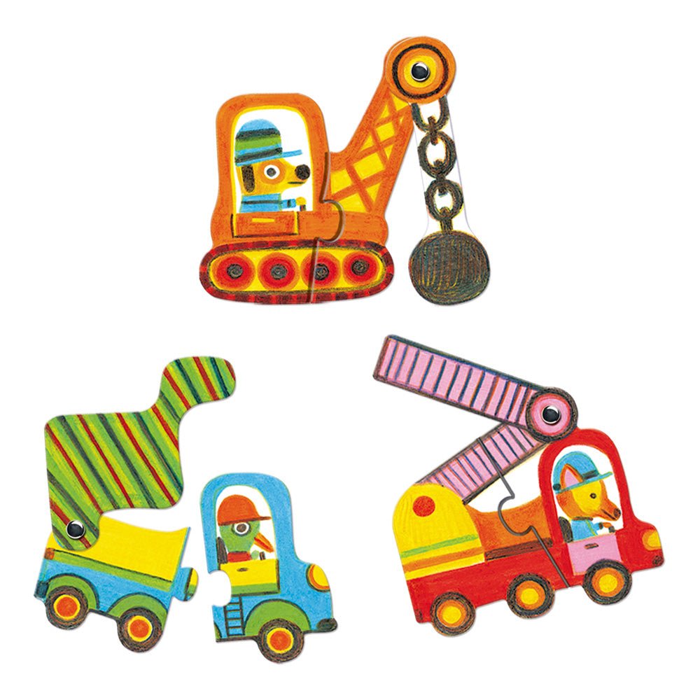 Djeco Puzzle Duo Vehicles