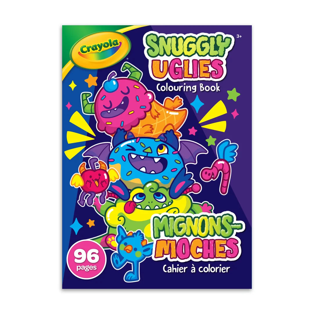 Crayola 96 Page Colouring Book – Snuggly Uglies/Mignons-Moches