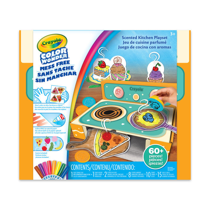 Crayola Color Wonder Scented Kitchen Stamper Playset – Mess-Free Food-Scented Stamp Activity (Ages 3+)