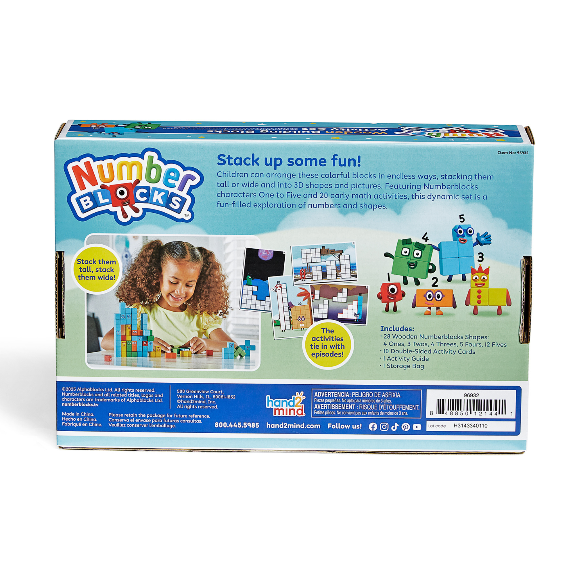 Numberblocks® Wooden Building Blocks Activity Set