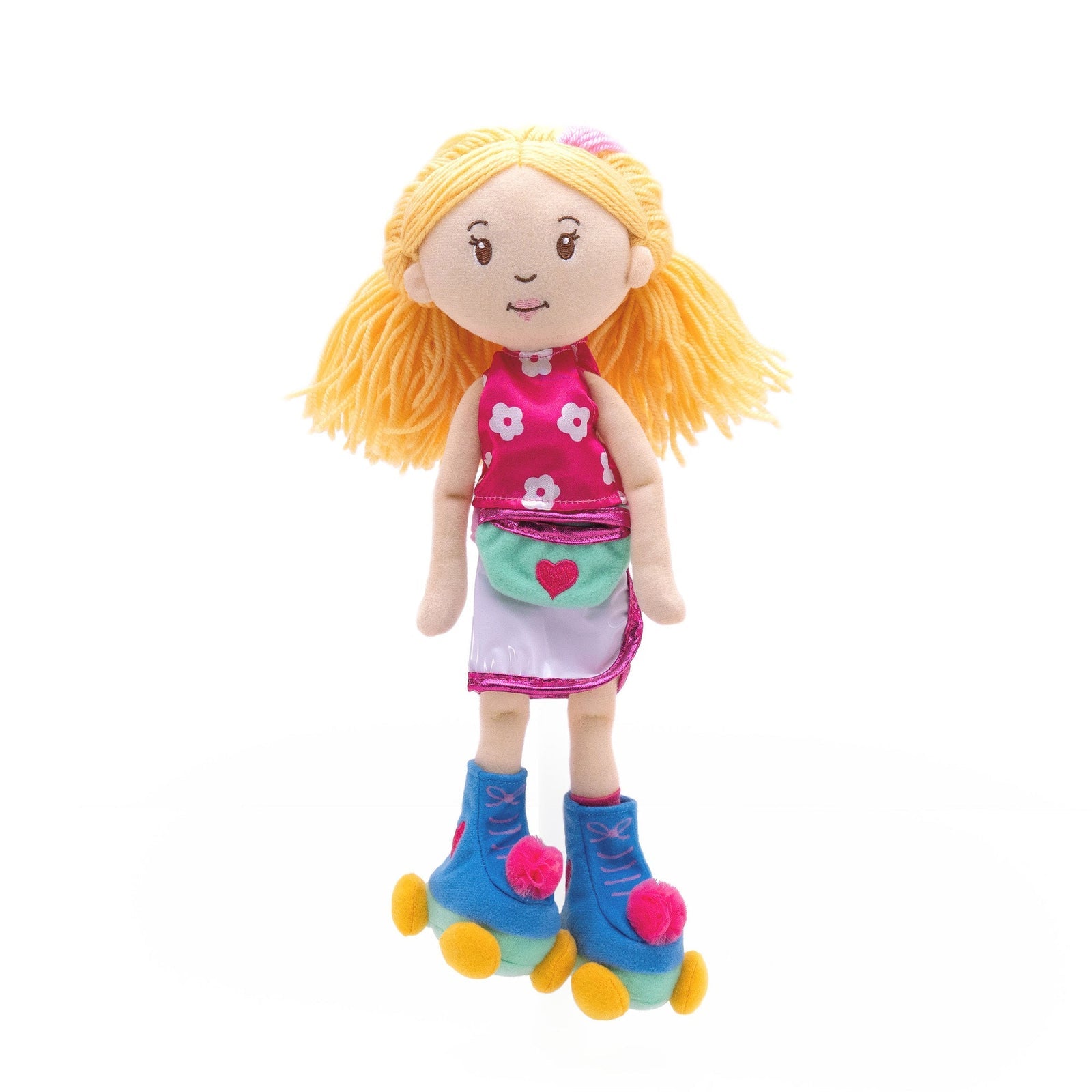 Manhattan Toy Groovy Girls Let's Roll! Doll Outfit – 5-Piece Roller Skate Set with Pom-Poms & Waist Bag for 13" Groovy Girls Dolls (Ages 3+)