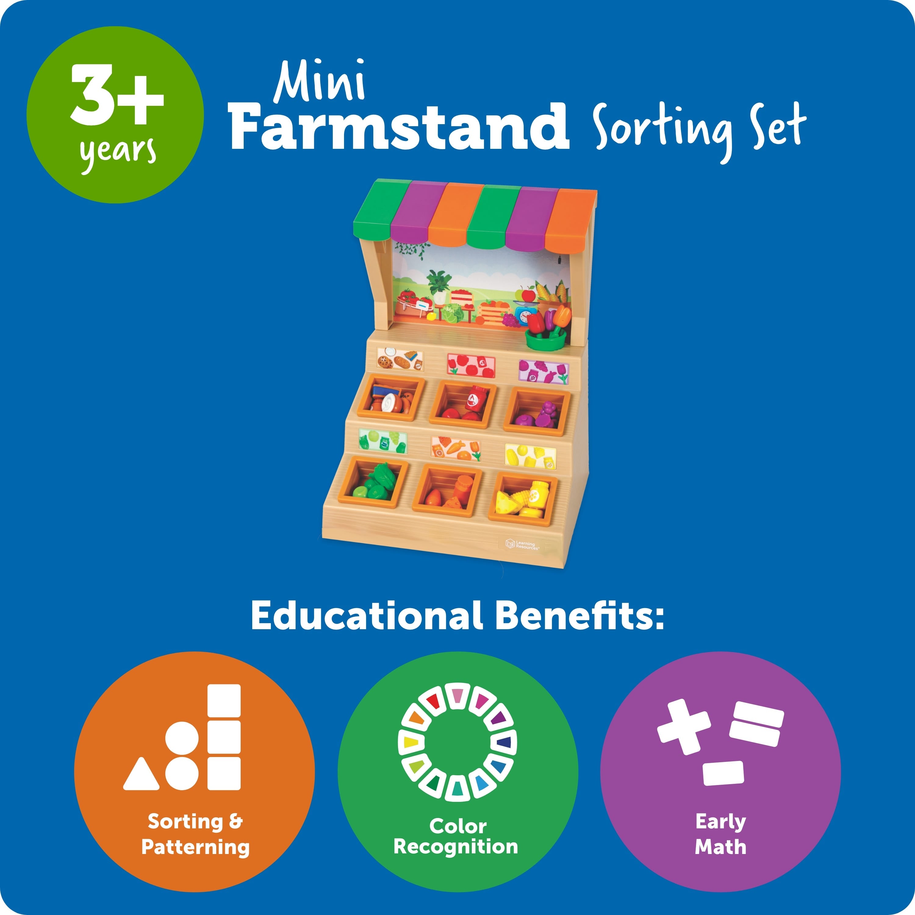 Learning Resources Mini Farmstand Sorting Set