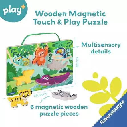 Wooden Touch & Play Puzzle: In the Jungle