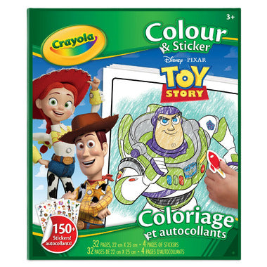 Crayola Toy Story Colouring & Sticker Book – 32-Page Activity Book for Kids