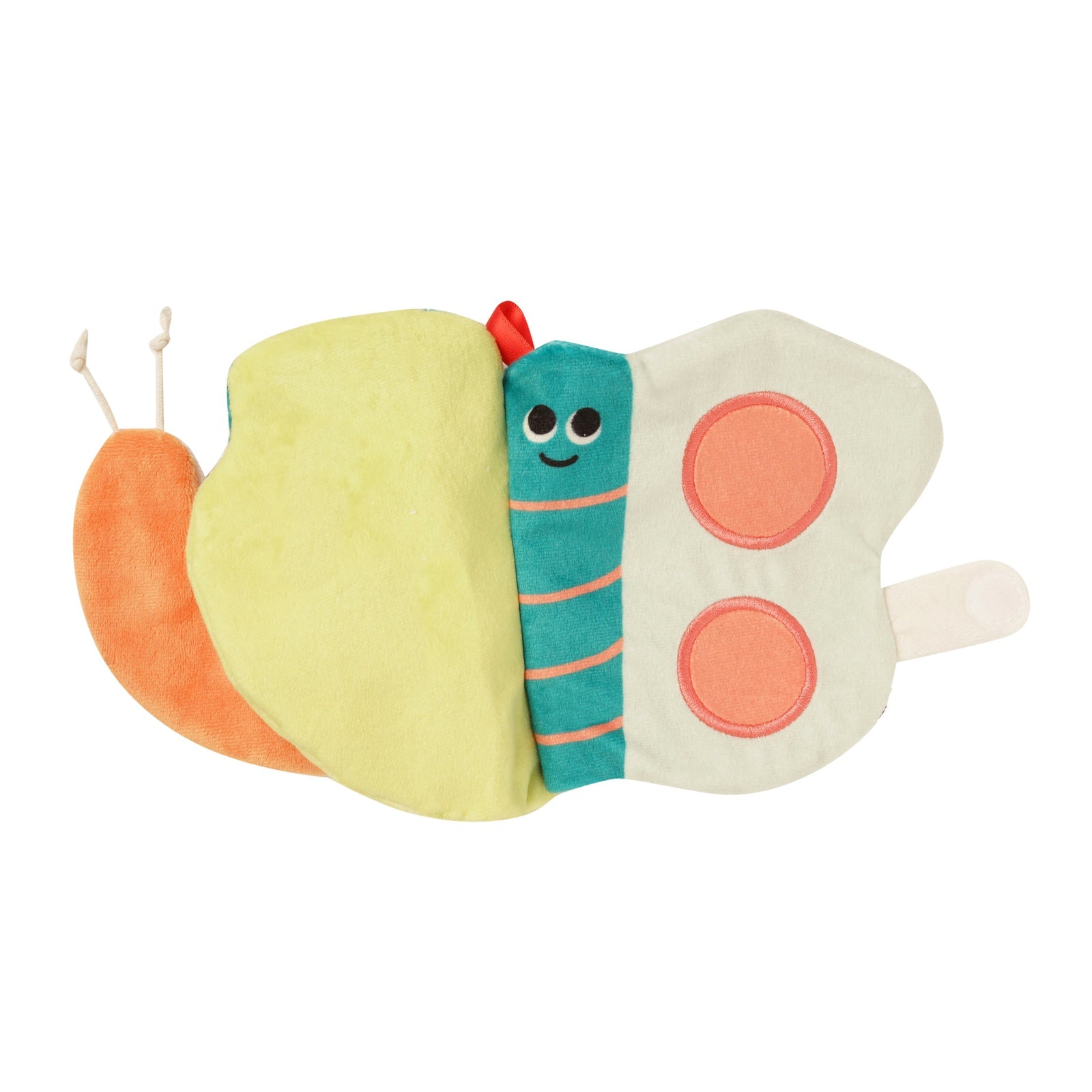 Manhattan Toy Silly Snail Soft Sensory Book – Crinkle & Texture Activity Book for Babies