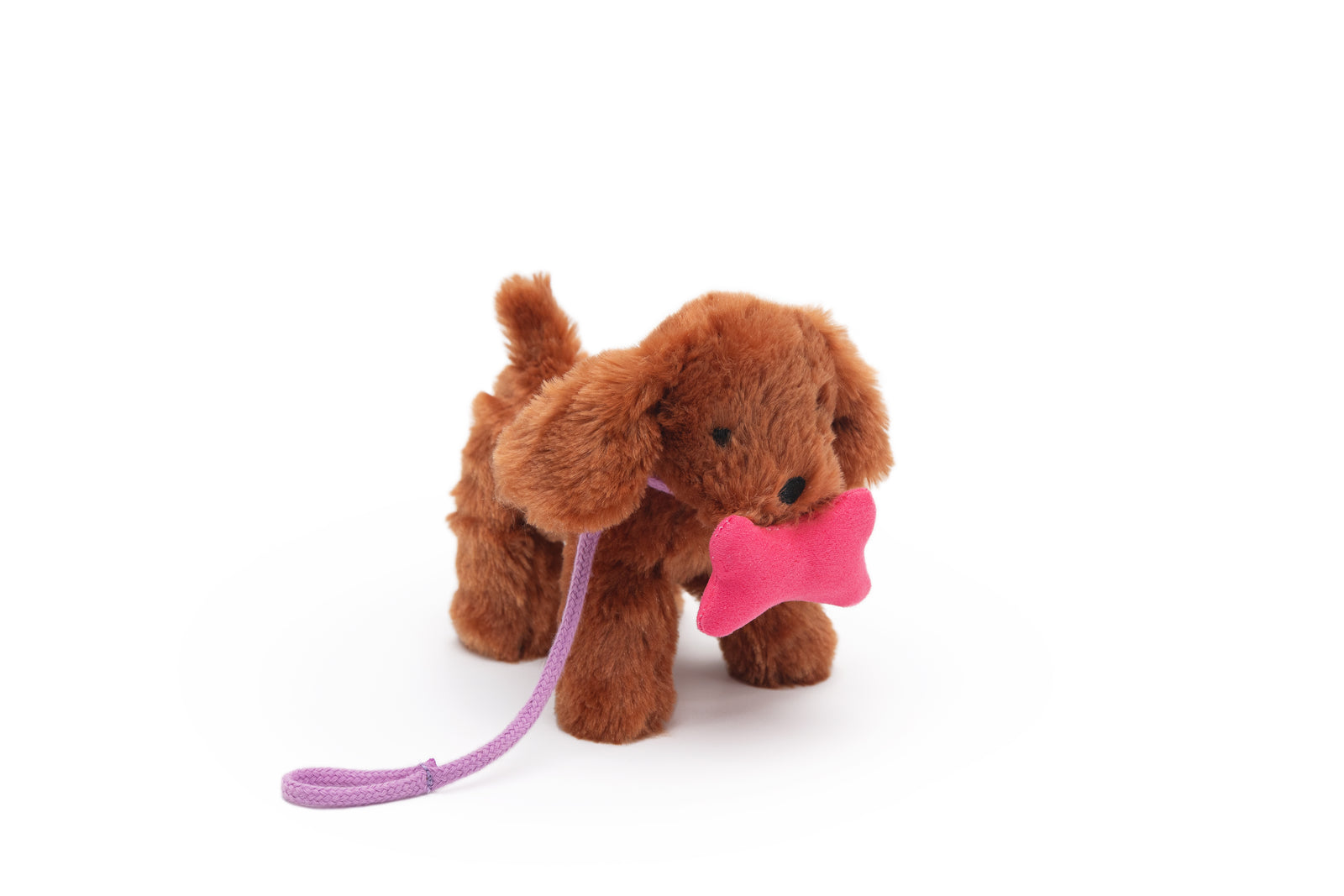 Manhattan Toy Groovy Girls Petals the Groovy Doll Dog – Soft Pet with Leash & Magnetic Bone in Doghouse Box (Ages 3+)