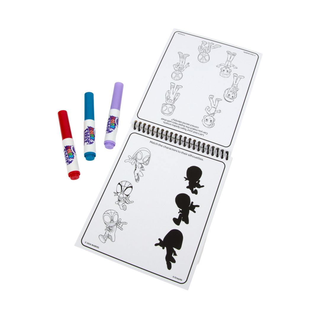 Crayola Spidey & His Amazing Friends Reusable Colouring Activity Pad – Mess-Free Kids Art