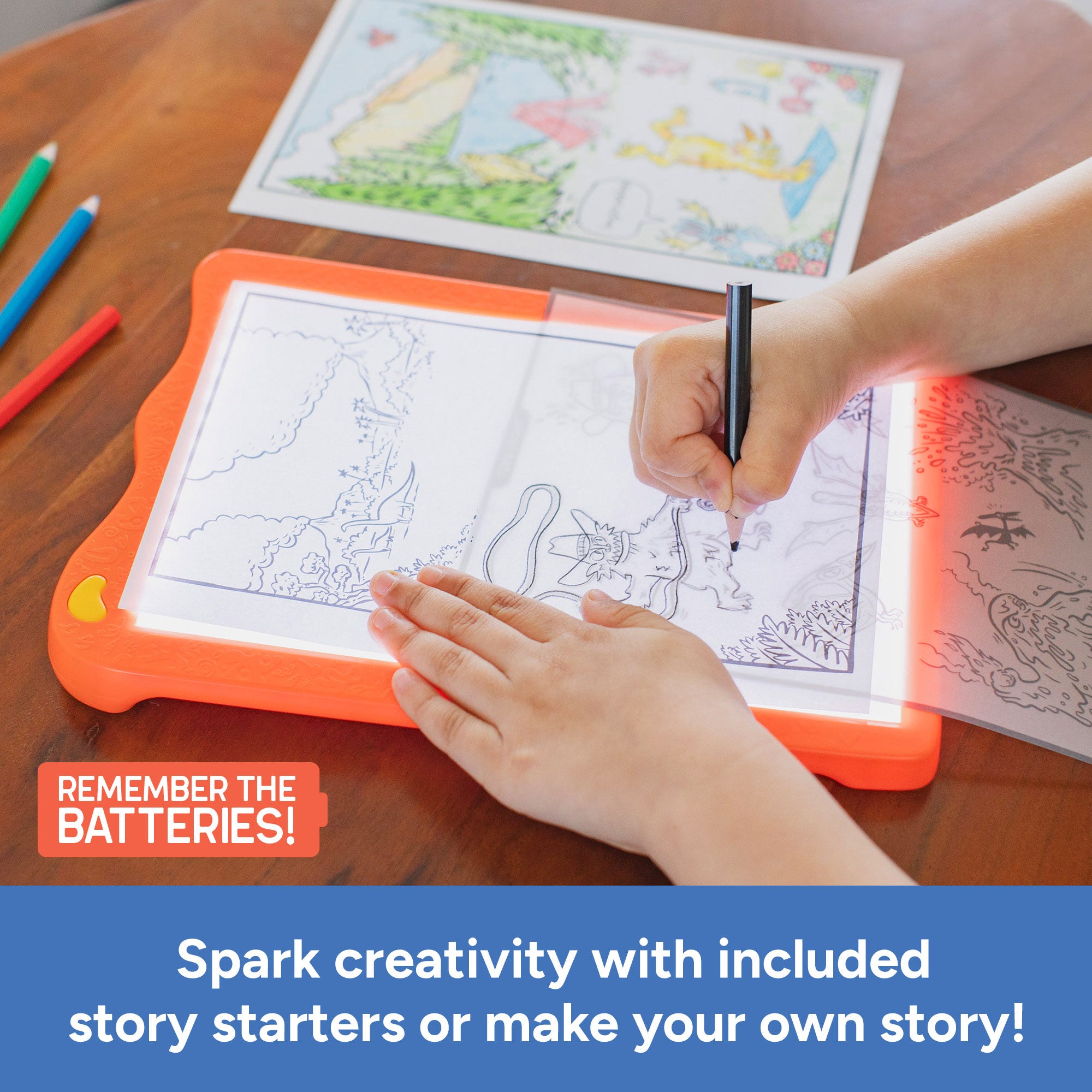 Educational Insights Graphic Novel Kit – Light Board Tracing Studio for Comics & Graphic Novels with Brady Smith (Ages 6+)