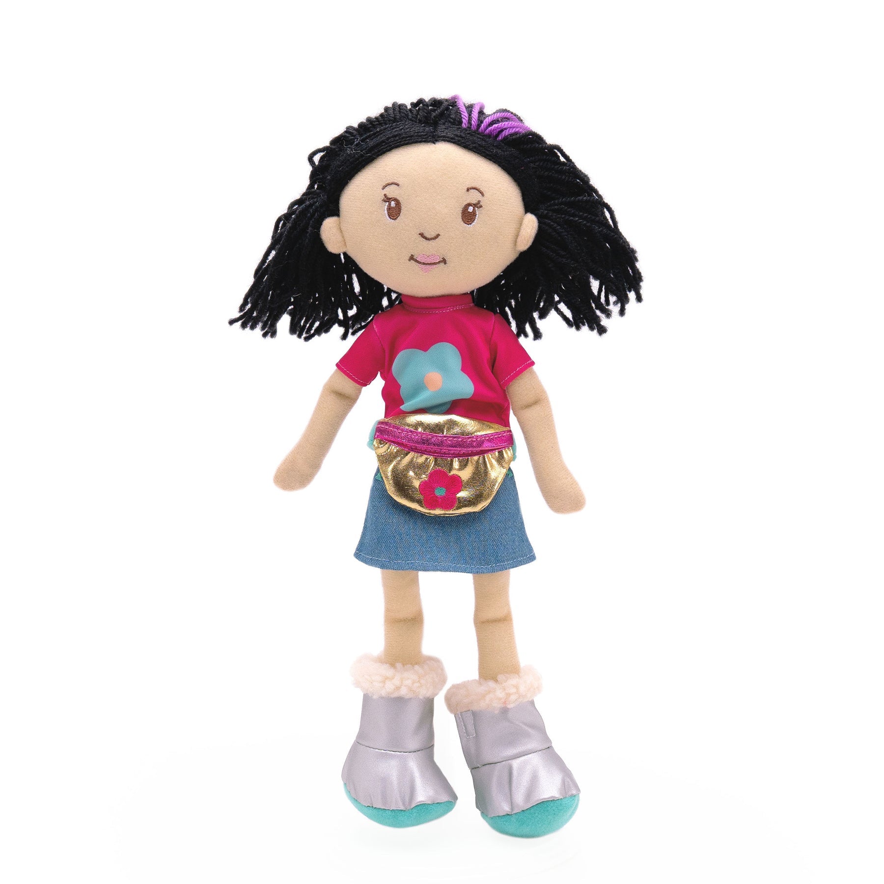 Manhattan Toy Groovy Girls Fashion Fabulous Doll Outfit – 4-Piece Glam Set with Ribbon Top, Tulle Skirt & Fur Boa Purse for 13" Groovy Girls Dolls (Ages 3+)