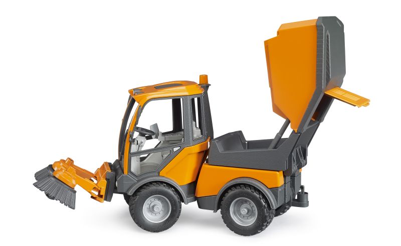 Bruder VarioCar Street Sweeper – Municipal Road Cleaning Vehicle with Rotating Brushes (Ages 4+)