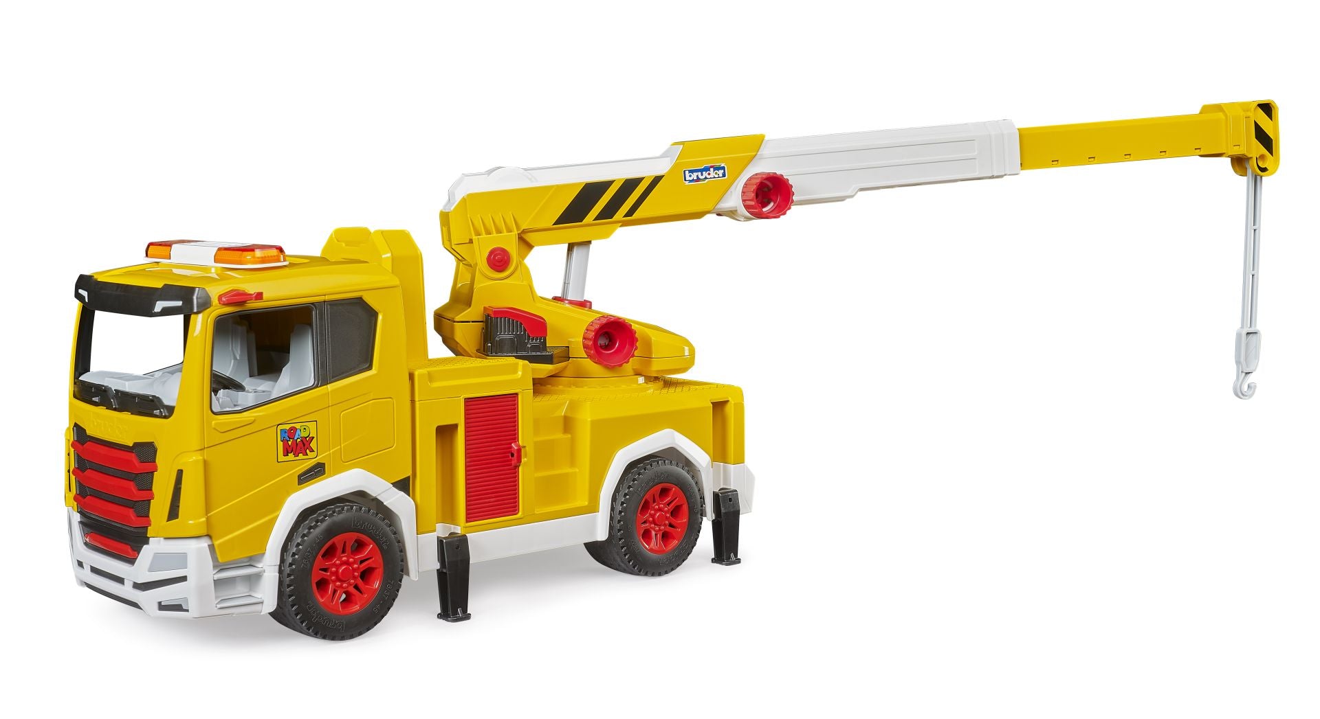 Bruder ROADMAX Crane Truck – Swivelling Crane with Extendable Arm & Stabilisers (Ages 2+)