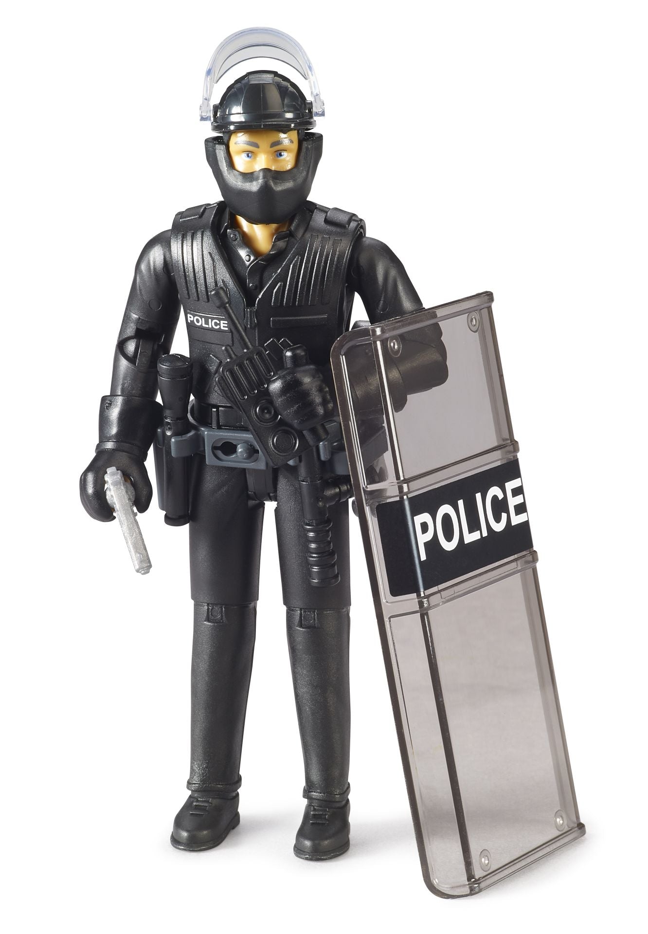 Bruder bworld Police Special Forces Figure – 1:16 Poseable Figure with Accessories (Ages 4+)