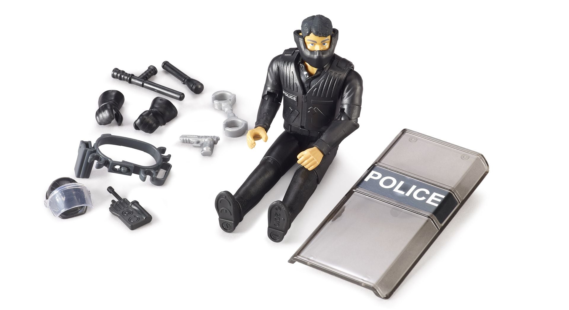 Bruder bworld Police Special Forces Figure – 1:16 Poseable Figure with Accessories (Ages 4+)