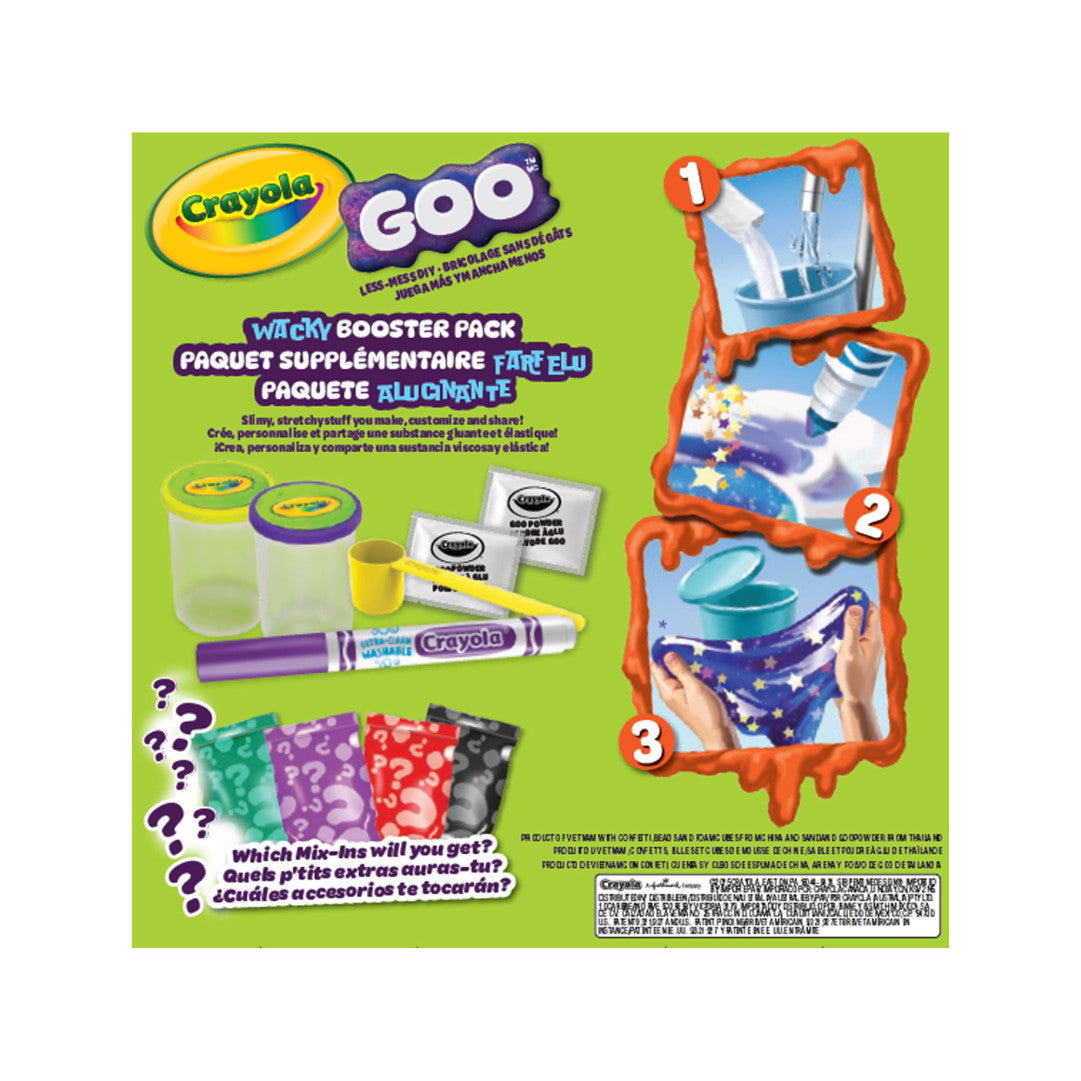 Crayola Goo Wacky Booster Pack – Sensory Slime & Texture Refill Kit for Kids