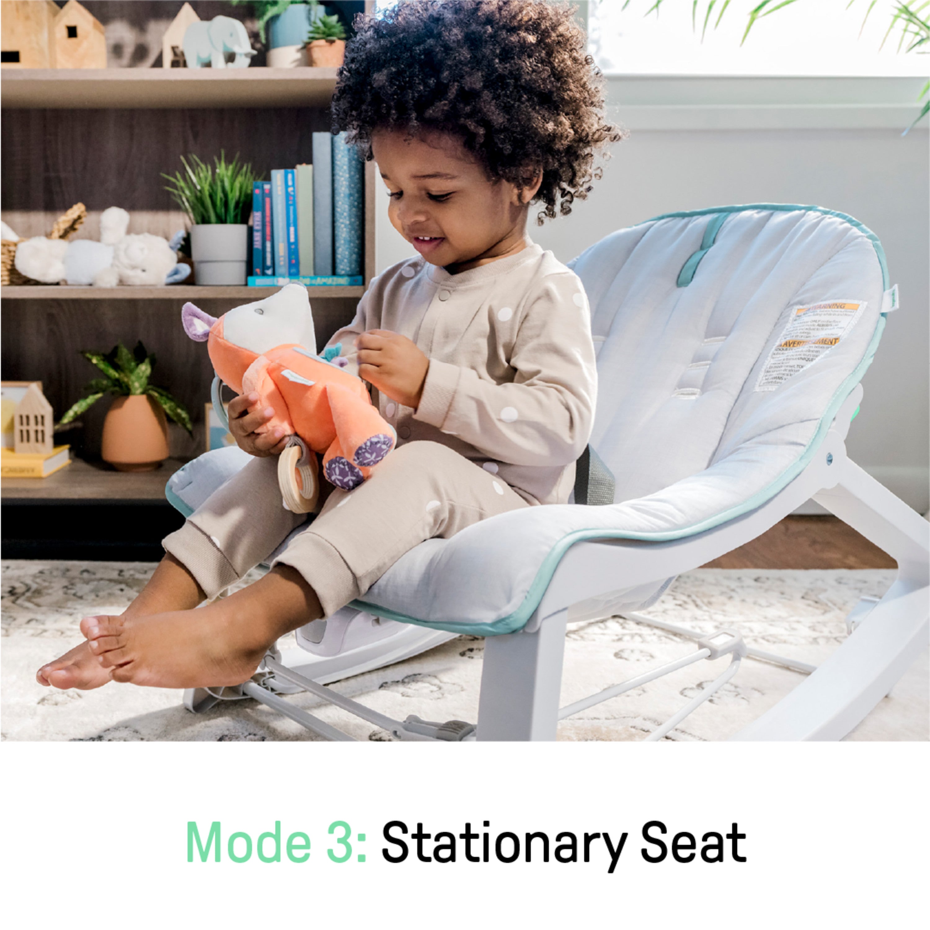 Ingenuity Keep Cozy 3-in-1 Grow with Me Bounce & Rock Seat - Weaver