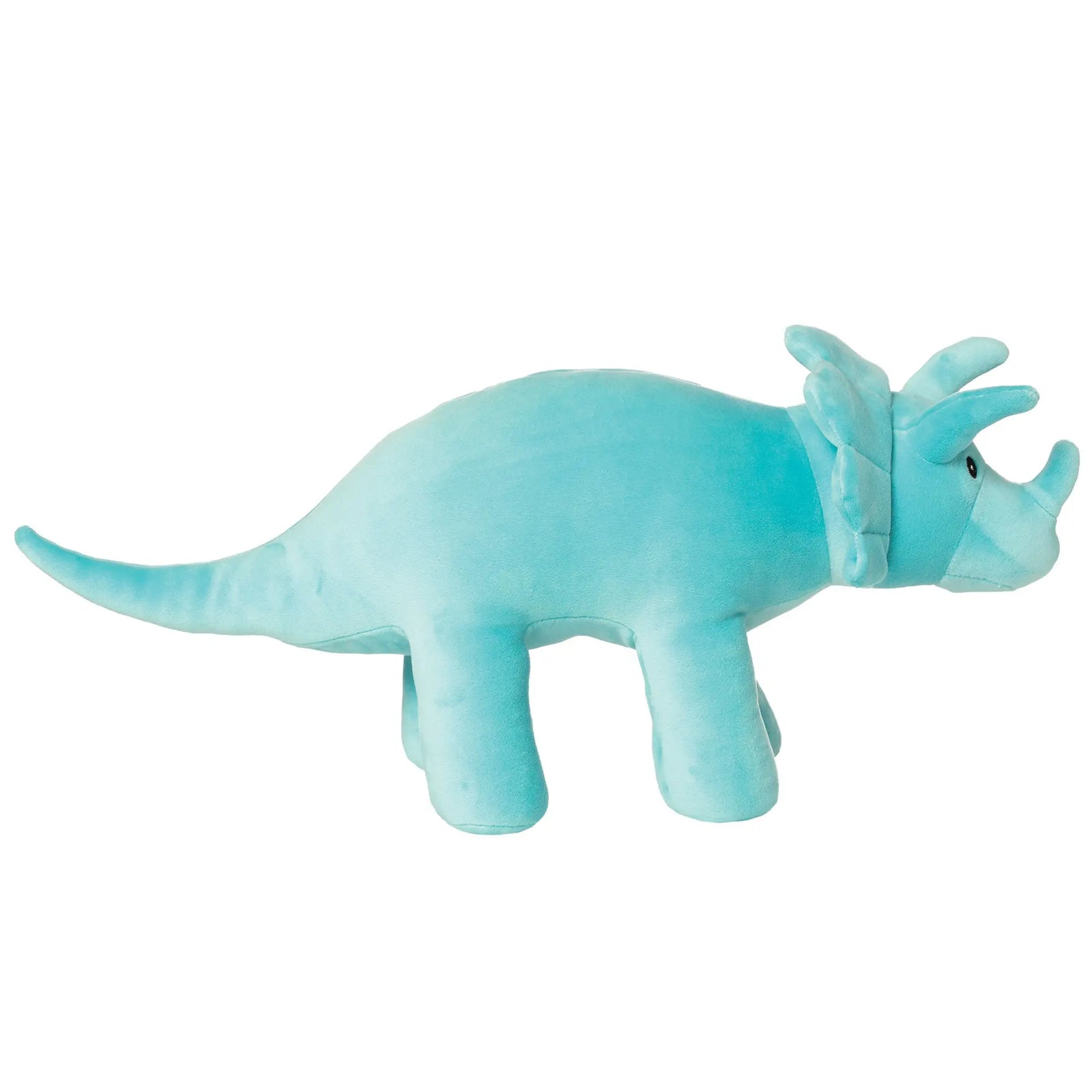 Manhattan Toy Spike Velveteen Triceratops Dinosaur 9.5" – Ultra-Soft Stuffed Dino Plush