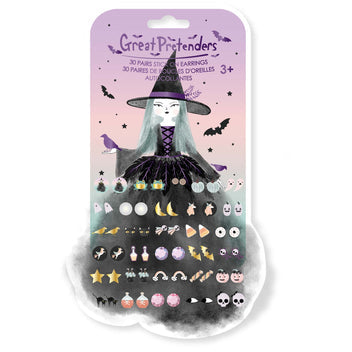 Great Pretenders Natasha The Raven Witch, Sticker Earrings, 30 Pairs