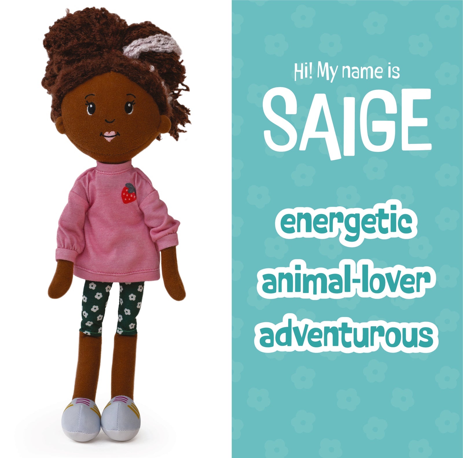 Manhattan Toy Groovy Girls Saige – Brown Skin Fashion Doll with Flexible Groovy Style