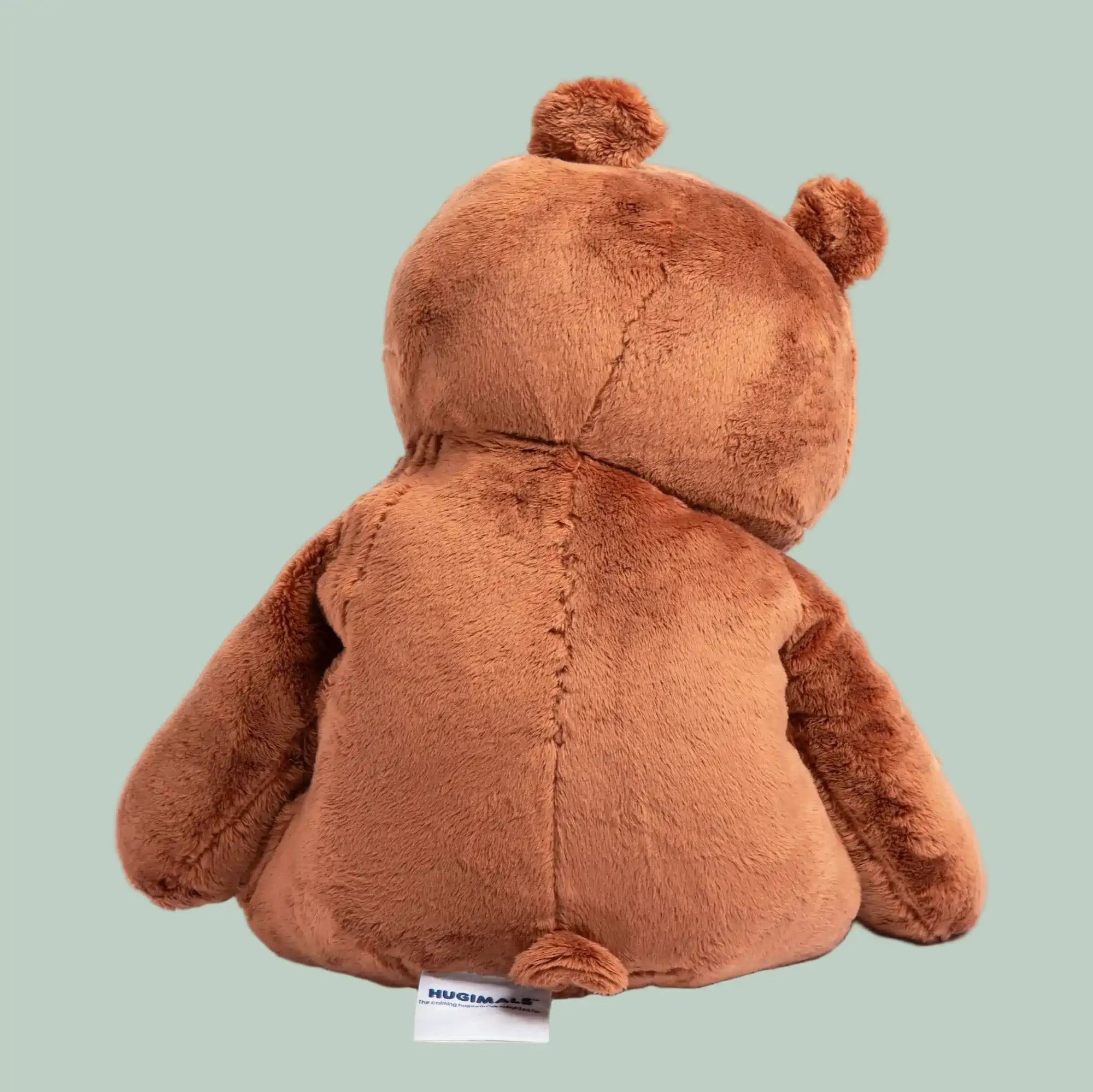 Hugimals Darby the Bear – 4.5 lb Weighted Stuffed Animal (Ages 2+)