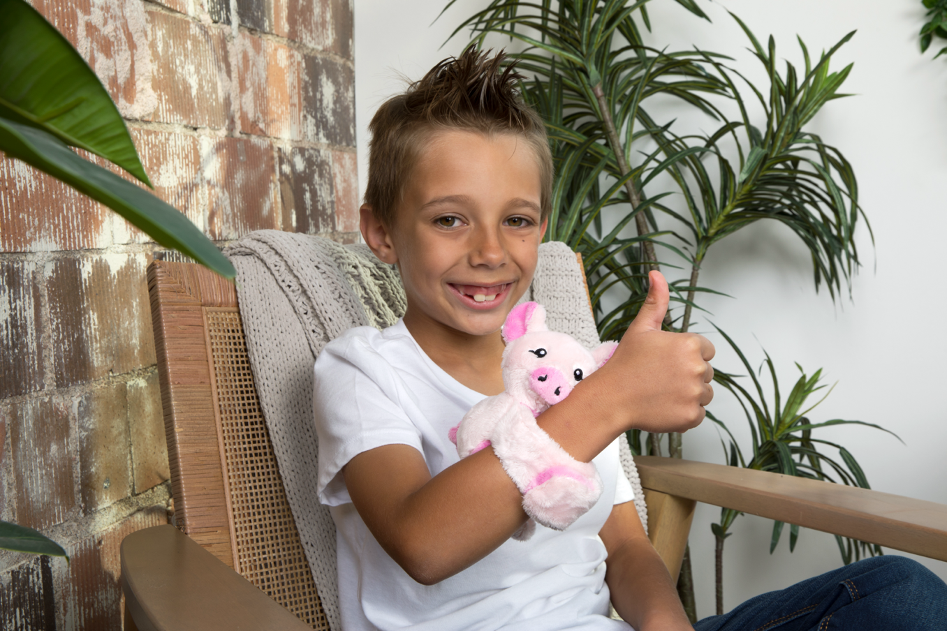 Hugimals Hug Baby Harper the Pig – Small Weighted Baby Plush for Comfort & Calm (Ages 0+)
