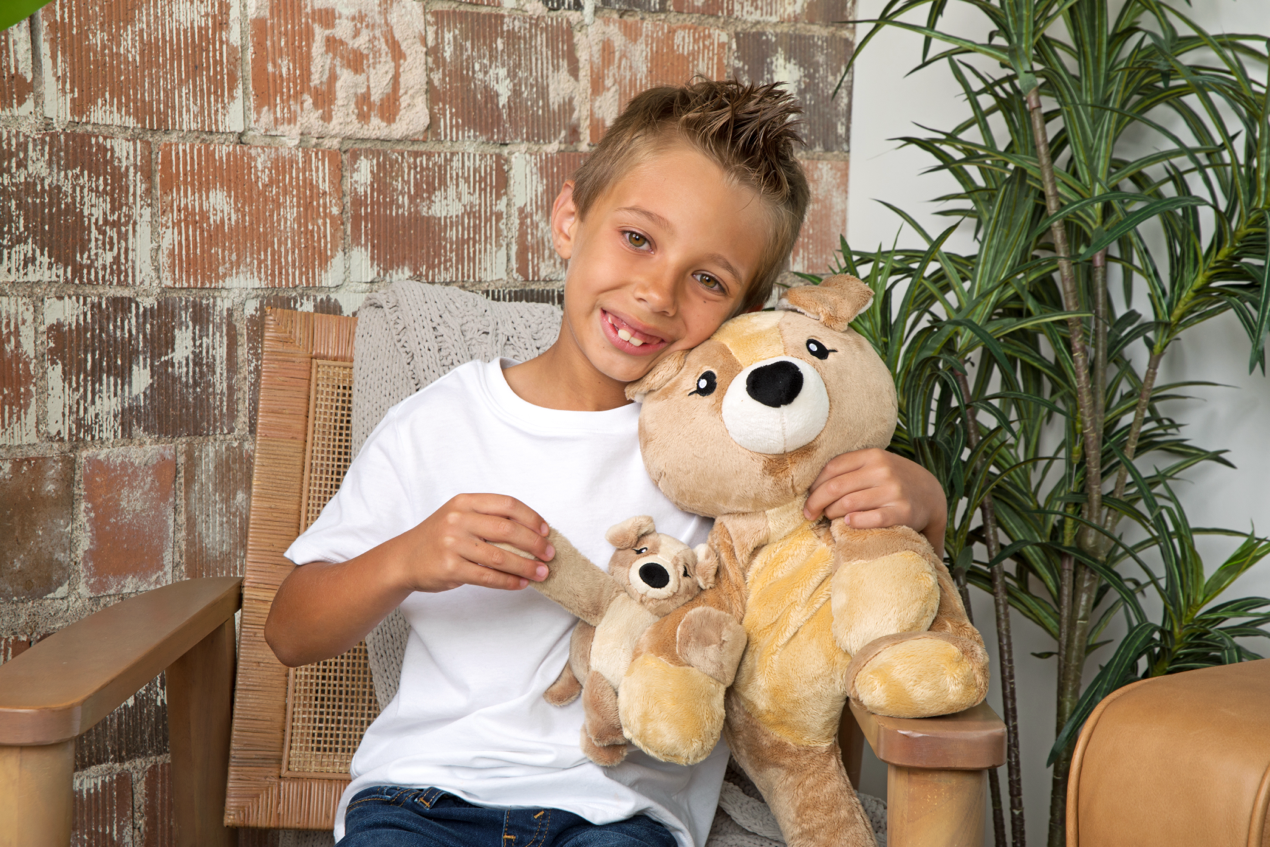 Hugimals Hug Baby Charlie the Puppy – Small Weighted Baby Plush for Comfort & Calm (Ages 0+)