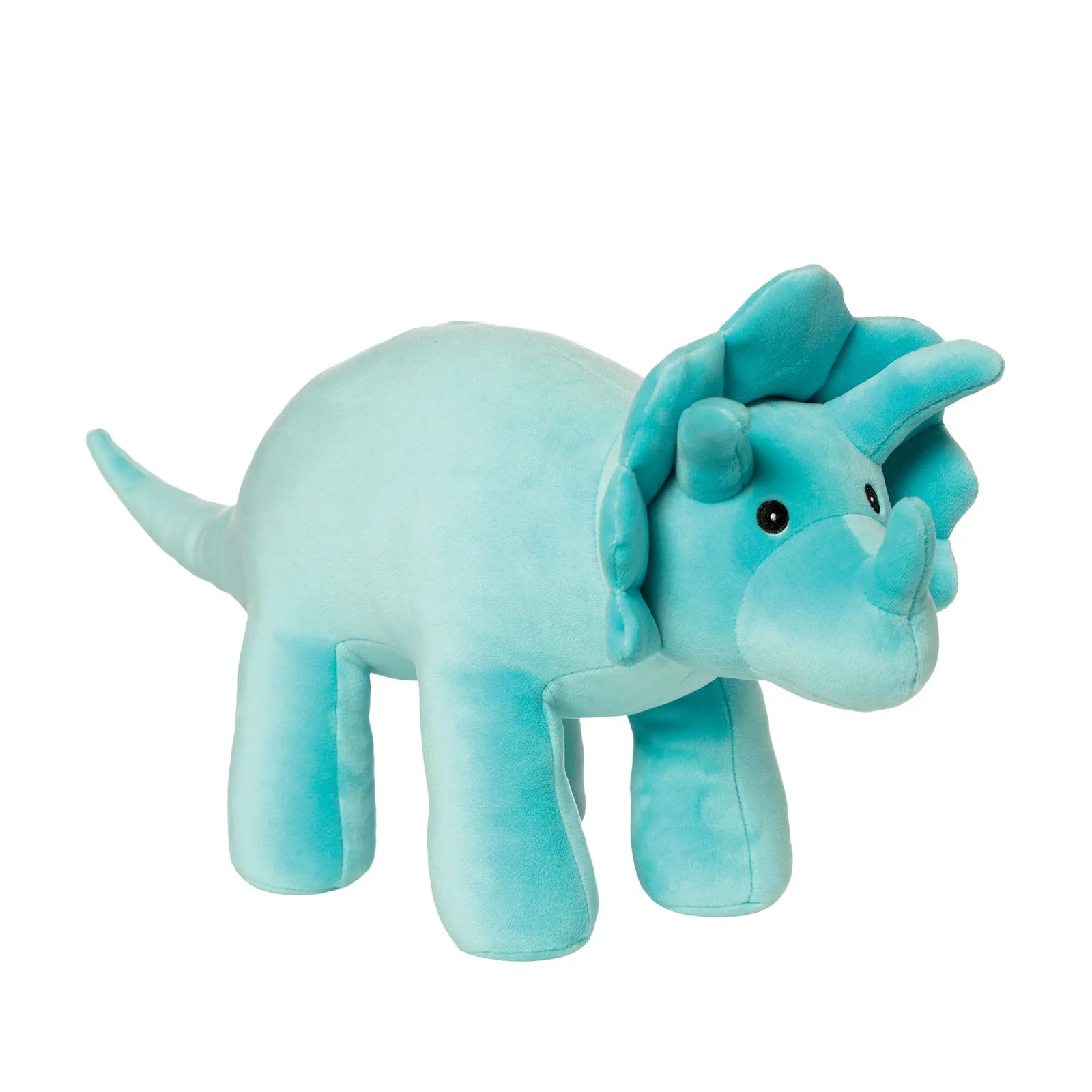 Manhattan Toy Spike Velveteen Triceratops Dinosaur 9.5" – Ultra-Soft Stuffed Dino Plush