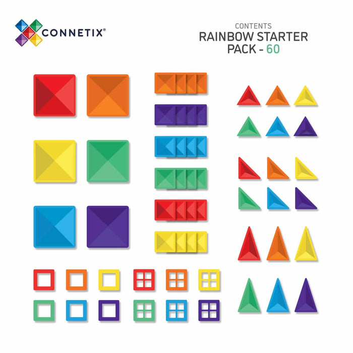 Connetix Rainbow Starter Pack (60 Pieces)