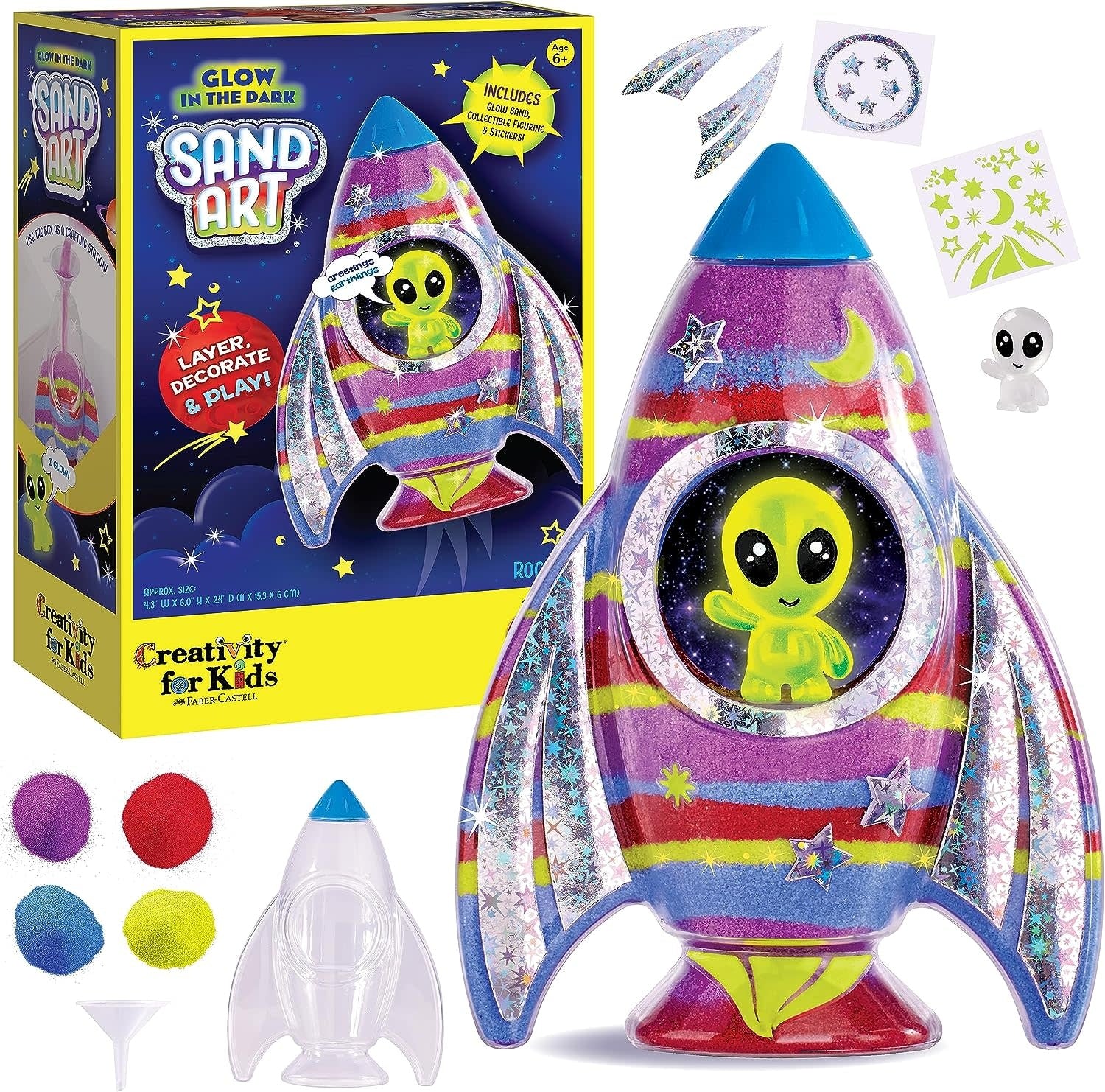 Creativity for Kids Wonder Worlds 3D Coloring Craft Kit: Outer Space  Exploration - Space Coloring Kit for Boys and Girls Ages 6-8+, Kids Gifts  and