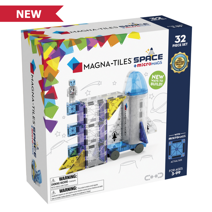 MAGNA-TILES Space + microMAGS (32 Piece Set)